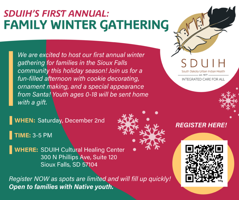 SDUIH First Annual Family Winter Gathering in Sioux Falls