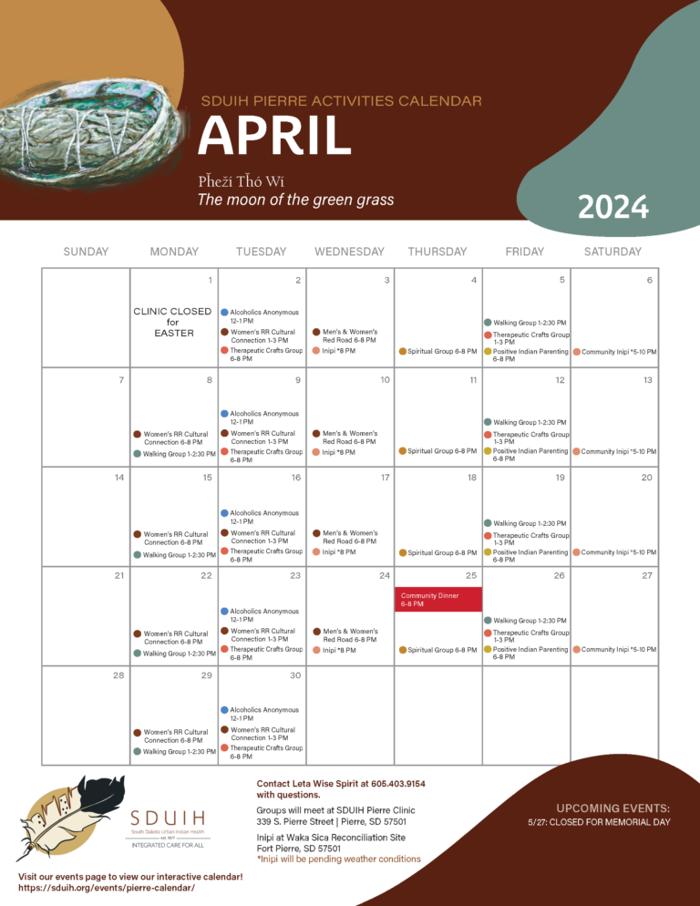 April Cultural Programming Calendars Are Here!