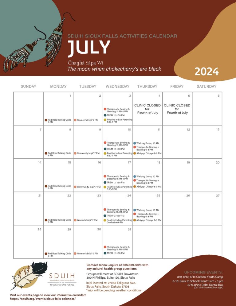 July Cultural Programming Calendars Available!