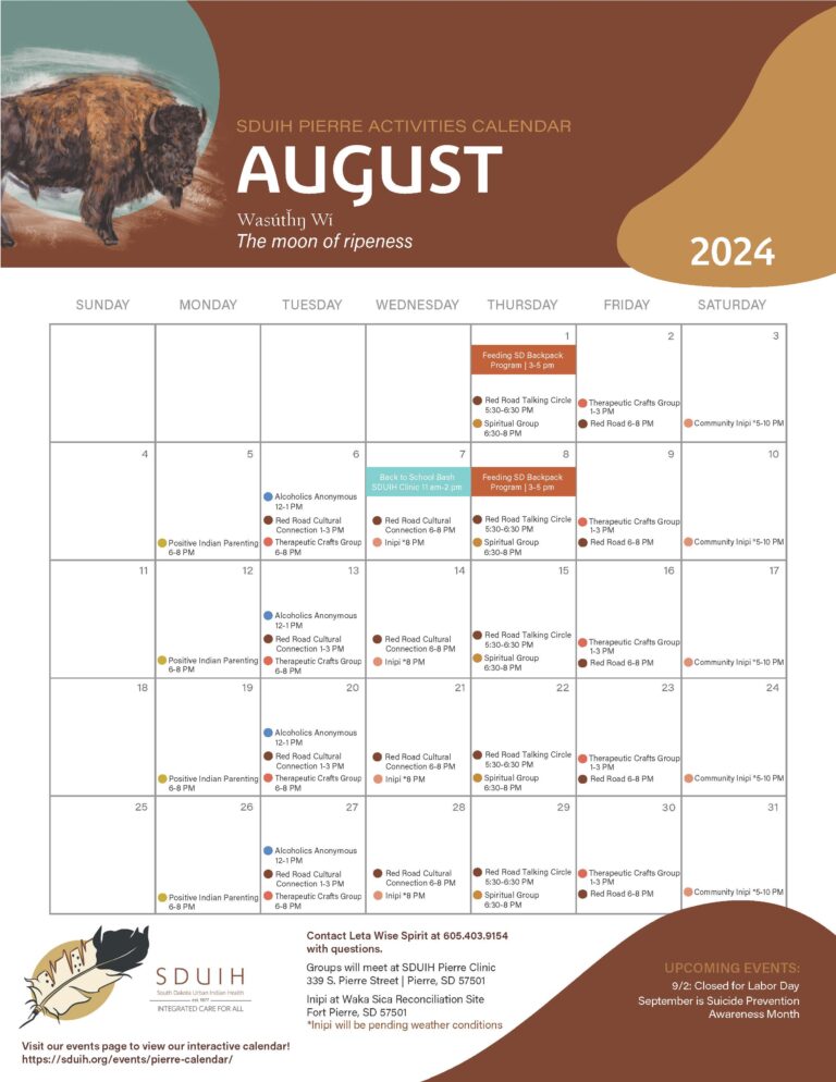 August Cultural Programming Calendars Available!