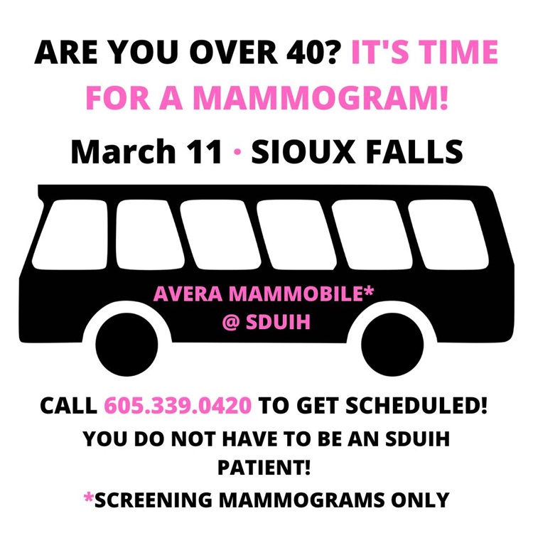 Sioux Falls Mammobile – March 11